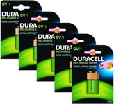 Duracell Rechargeable ultra 9V Battery - Pack of 5 5