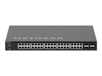 Netgear Av Line M4350-40X4c - Switch - L3 - Styrt - 40 X 100/1000/2.5G/5G/10Gbase-T (Poe++) + 4 X 40/100 Gigabit Qsfp28 - Front Til Bakside-Luftflyt - Rackmonterbar - Poe++ (196 W)