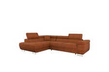 Gabina Sofa med Sjeselong 3-seter - Oransje 3 seters sofa divan