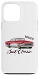 Coque pour iPhone 13 Pro Max Design de voiture vintage rétro et amusant, avec inscription « Not Old Just »