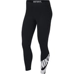 Nike W NSW LEGASEE LGGNG 7/8 Futura Pantalon de Sport Femme, Black/(White), FR : S (Taille Fabricant : S)