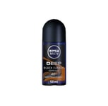 Nivea Men Deep Black Carbon Espresso Roll-On Deodorant Antibacterial 50ml