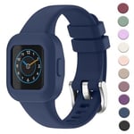 Meliya Strap for Garmin Vivofit JR 3 Kids, Soft Silicone Wristband Replacement Watch Straps for Garmin Vivofit Jr 3, Navy Blue