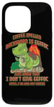 Coque pour iPhone 13 Pro Coffee Spelled Backwards Is Eeffoc Funny T-Rex Dinosaur Dino