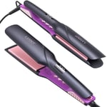 LANDOT Wide Hair Straighteners Flat Iron: Professional 1.75 inch (45mm) Argan Oil & Keratin Infused Ceramic Hair Straightener for Less Frizz & Shinier Hair