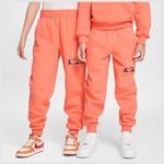 Nike Sweatpants Club Fleece Erling Haaland Personal Edition - Wild Mango/orange Barn, storlek L: 147-158 cm