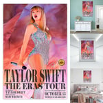 Taylor Swift The Eras Tour Poster Väggkonst 13 oktober World Tour Filmaffischer Swift Väggdekoration Oinramad Fans Present  (FMY)