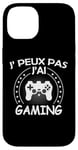 Coque pour iPhone 14 j'peux pas j'ai console manette Jeux Vidéo Drôle