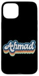 Coque pour iPhone 15 Plus Ahmad Prénom Garçon Style Vintage Années 70 80 Personnalisé