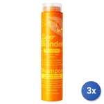 3x Silium Shampoo 250 ml. Super Blonder