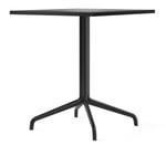 Audo Copenhagen - Harbour Column Dining Table 4-star - Black/Charcoal - 70x60 cm - Spisebord - Norm Architects - Svart - MDF/Metall/Syntetisk