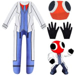 Kids Rainbow Friends Kostym Red Ant Man Cosplay Jumpsuit Kostym - Perfet 140(135-145CM)