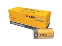 Agfaphoto Professional Lr14 C-Batteri R14 Alkali-Mangan 1.5 V 10 Stk