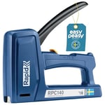 Rapid Heavy Duty Staple Gun for Wood - Up to 50% Easier to Squeeze - Takes Up to 16 mm Heavy Duty Staples - Made in Sweden RPC140