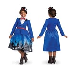 DISGUISE 144679M-EU-6 Disney MARY POPPINS COAT CH XS 3T-4T Fancy Dress Costume, Girls, Pink and Gold Tones