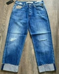 Women's Replay Maestro Jeans Cropped  Straight W27   New RRP£250