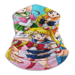 LREFON Cache Cou Bandana Bandeau Scharpe Balaclava Sailor Manga Moon Bandeaux De Chapeaux Cache-Cou Balaclava Chapeau Cagoule Warmer