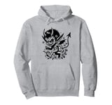 Anime Devil Japanese Folklore Yokai Pullover Hoodie