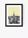 EAST END PRINTS Becks Norf Design 'New York Yellow' Framed Print