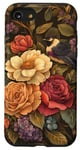 iPhone SE (2020) / 7 / 8 Vintage Victorian Era Inspired Rose & Violet Floral Design Case