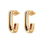 Emilia Square Chunky Hoops Gold