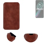 phone case for Realme 9 Pro Plus sleeve cover pouch brown 