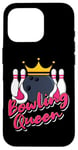 Coque pour iPhone 16 Pro Bowling Queen Funny Bowler Girl Bowling Team Girls