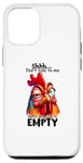 Coque pour iPhone 12/12 Pro Chut, ne me parle pas tant que ma tasse n'est pas vide Lustiges Huhn