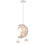 Suspension Luminaire Moderne 20CM Lampe à Suspension Lune Plafonnier Rétro Vintage Pour Couloir, Chambre à Coucher, Salon, Éclairage Intérieur