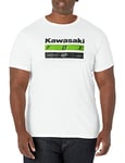 Fox Racing T- Shirt de qualité supérieure Kawasaki Stripes Homme, Blanc Optique, m