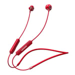 Écouteurs sans fil d'origine Lenovo SH1 Bluetooth 5.0 Puce HIFI Qualité sonore Casque de sport étanche Écouteurs magnétiques tour de cou-Rouge