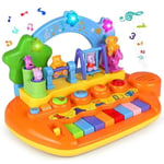 Jouet musical pour bébé - MARSEE - Table d\activités Musicale Clavier de Piano - Multicolore - Piles - 12 mois+