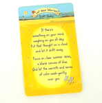 Let Your Worries Drift Away. Wallet Keepsake Card & Envelope.Thinking of You...