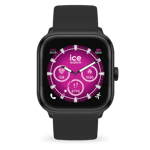 ICE Smart Two Black Smartklocka, Svart, Svart silikonarmband