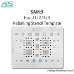 Amaoe SAM1-17 BGA Reballing Stbbles Pour Samsung Toutes les séries A gamme complète Exynos CPU RAM EMMC POWER Chargeur IC 18/Net Réparation - Type SAM9