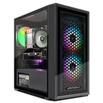 STGsivir-PC de Bureau de Jeu-Radeon RX 550 4Go GDDR5, Core i7 Xeon E5 2.5GHz, 16Go RAM, 512Go SSD, 600M WiFi, BT 5,0, RGB Fanx3, W10H64- Tour d'ordinateur de Jeu pour Les Joueurs et Le Streaming