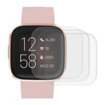 3Pcs Fitbit Sense 2 / Versa 4 / Sense / Versa 3 clear screen protector Transparent