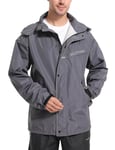 KUTOOK Veste Imperméable Homme Légère pour Activité en Plein Air Cyclisme Vestes Coupe-pluie Randonnée Homme Coupe-Vent GY-3XL