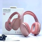 Oreillette Bluetooth ¿couteur sans fil R¿duction intelligente du bruit Son st¿r¿o Casque de basses lourdes iOS Android AUX PC Gaming Earphone-Rose avec bo¿te_XINENGJI