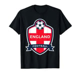 England Flag Retro Football Soccer English Fan Shirt T-Shirt