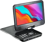 Roxel 12.5" Portable DVD Player with 10.1” Swivel Screen 5-Hour Playback RDP-V10