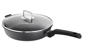 Schulte-Ufer Charisma i 1639-978-28 i Sauteuse avec couvercle en fonte d'aluminium avec indicateur de cuisson optique pour une température optimale Compatible induction Diamètre 28 cm