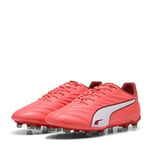 PUMA Mixte King Pro FG/AG Chaussure de Football, Glowing Red White-Red Fire, 46 EU