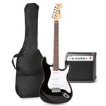 MAXMusic GigKit Elektrisk gitarr set, svart, Elgitarrpaket MAXMusic GigKit Svart