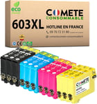 603XL - Cartouches d'encre Compatibles avec Epson 603 XL Etoile de Mer - pour imprimantes XP 2100 XP 2105 (3 Noirs 3 Cyan 3 Magenta 3 Jaunes)