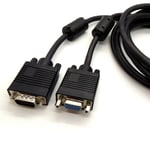 5 Metre Vga/svga Extension Cable 15 Pin Male To Female Pc Lcd Monitor Tft Lead