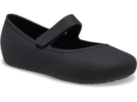 Crocs Brooklyn Mary Jane Flat T, Black, 7 UK Child