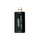 Carte d'acquisition vidéo HDMI 4K 30Hz 1080P,USB 2.0 vers USB,Dongle pour jeu HD,Streaming en direct