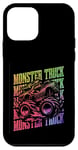 Coque pour iPhone 12 mini Monster Truck Design Boys Toddler Birthday School