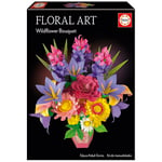 Educa - Bouquet de fleurs sauvages Art floral, Kit de bricolage pour réaliser dix-neuf fleurs sauvages en papier sans avoir besoin de colle ni de ciseaux, A partir de 6 ans (20141)